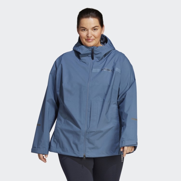 Jaqueta De Chuva Terrex Multi Rain.rdy De 2,5 Camadas (tamanho Grande) Adidas Steel