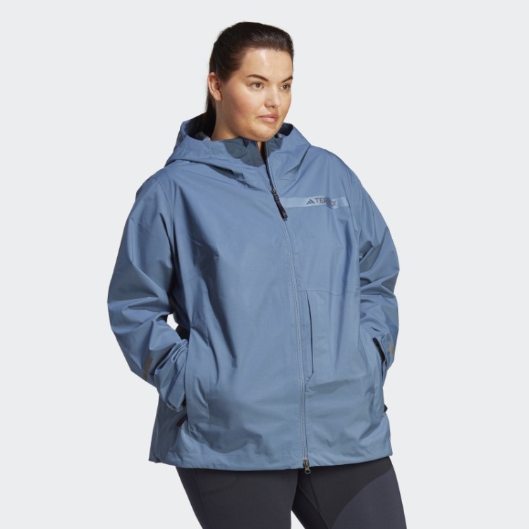 Jaqueta De Chuva Terrex Multi Rain.rdy De 2,5 Camadas (tamanho Grande) Adidas Steel