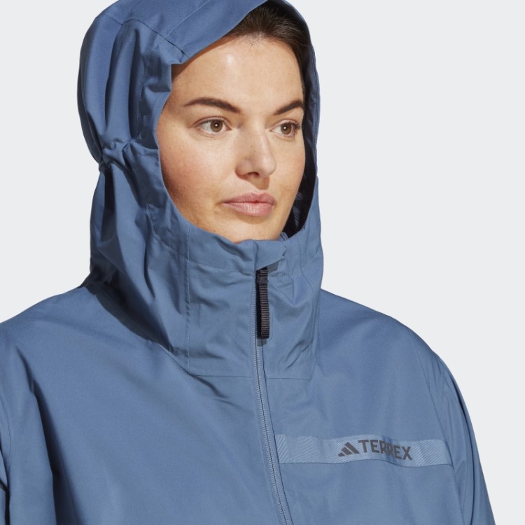 Jaqueta De Chuva Terrex Multi Rain.rdy De 2,5 Camadas (tamanho Grande) Adidas Steel