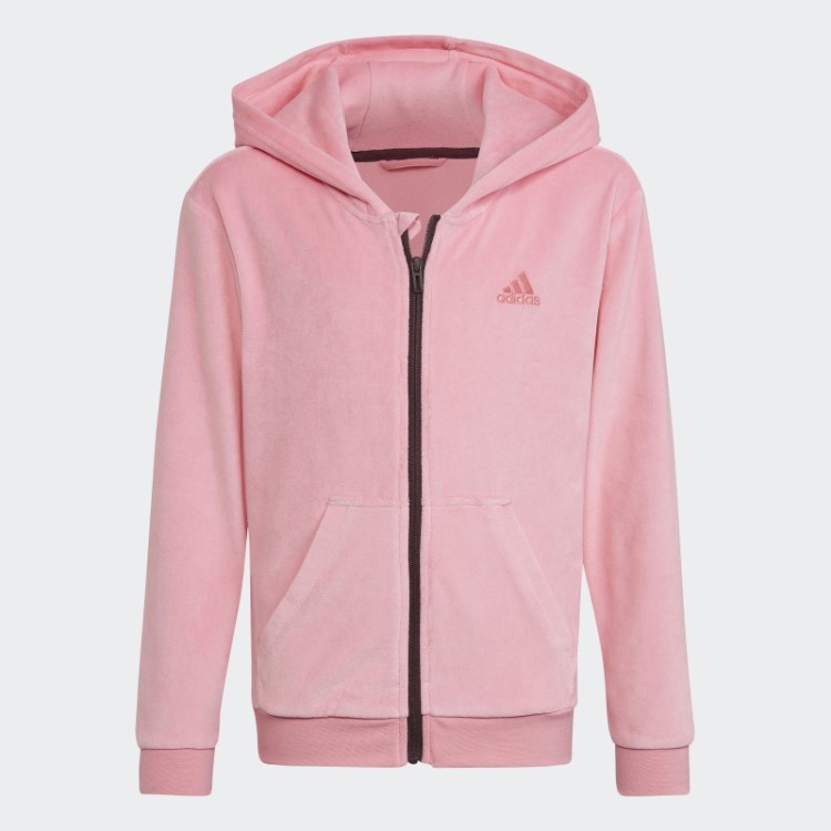 Moletom De Veludo Lounge Rosa Adidas