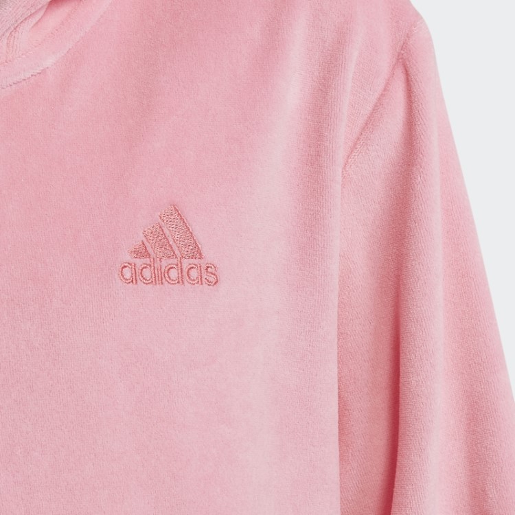 Moletom De Veludo Lounge Rosa Adidas