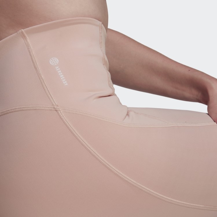 Meia-calça De Treino Adidas Hyperglam Rosa Vapor