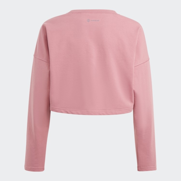 Moletom Rosa Fashion Adidas Yoga Aeroready Cropped