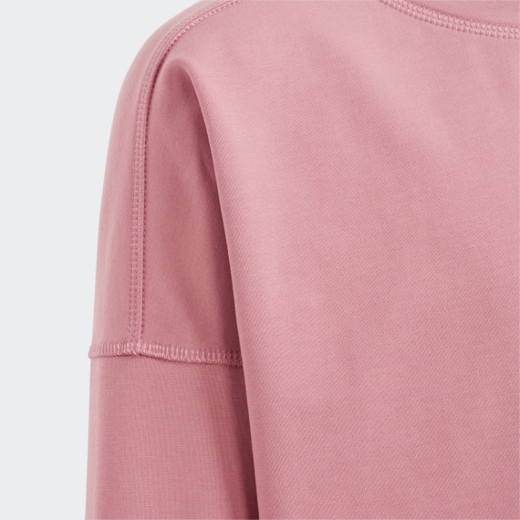 Moletom Rosa Fashion Adidas Yoga Aeroready Cropped