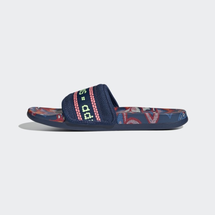 Chinelos De Conforto Adilette Azuis Misteriosos Adidas