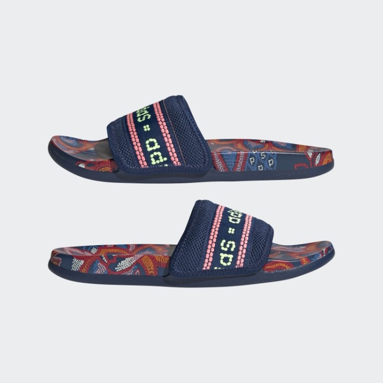 Chinelos De Conforto Adilette Azuis Misteriosos Adidas