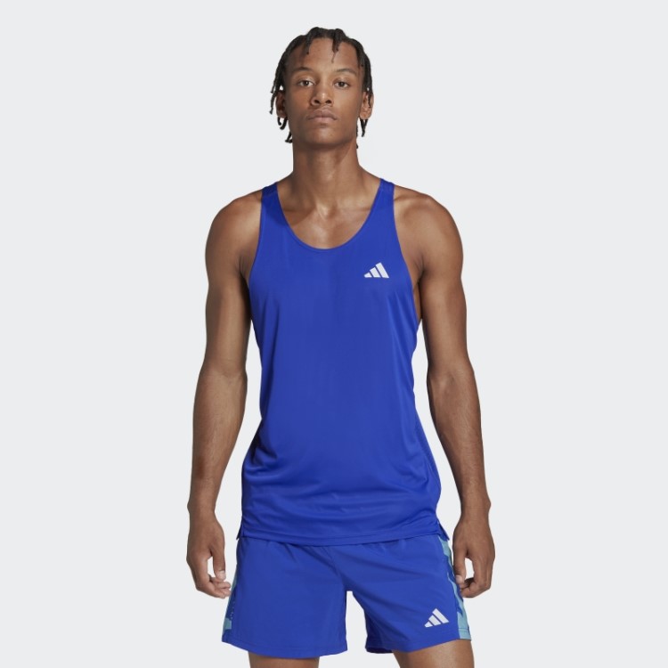 Possui O Singlet Run Adidas Azul