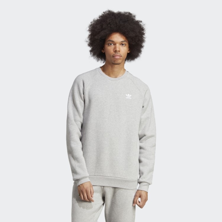 Adidas Trefoil Essentials Moletom Cinza Médio