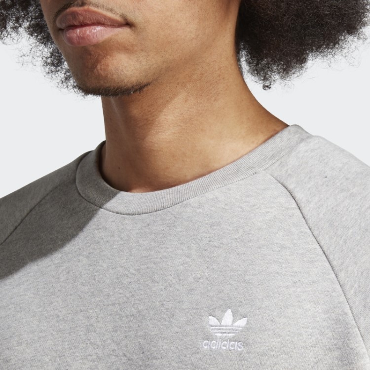 Adidas Trefoil Essentials Moletom Cinza Médio