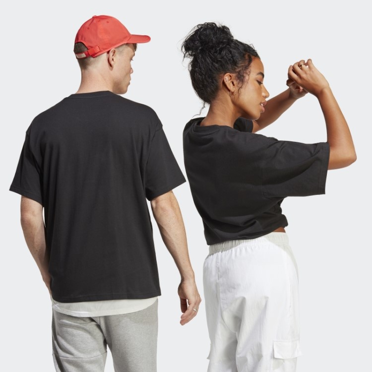 Camiseta Estampada Adidas Preta