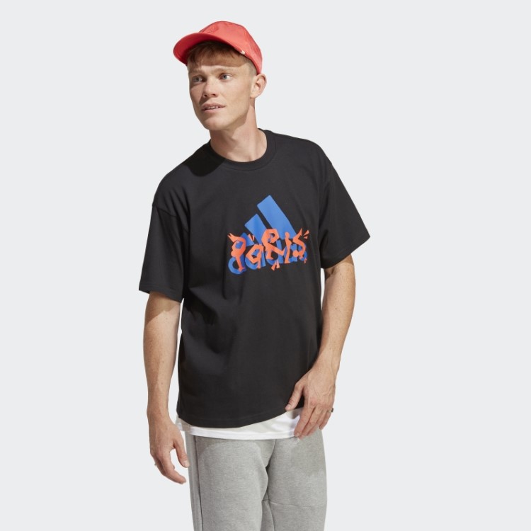 Camiseta Estampada Adidas Preta