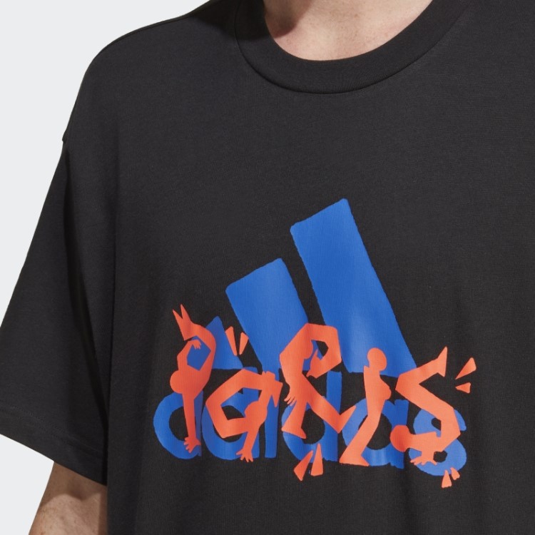 Camiseta Estampada Adidas Preta
