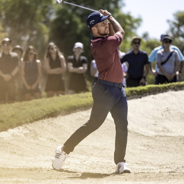 Calça De Golfe Cônica Adidas Navy Ultimate365 Tour De Náilon