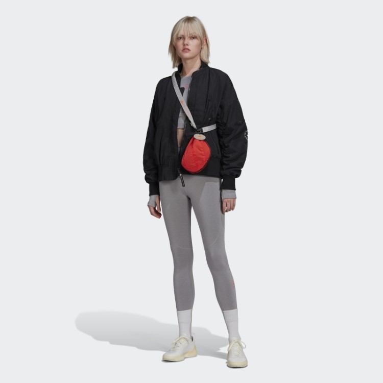 Jaqueta Bomber Em Tecido Adidas By Stella Mccartney Preta Fashion
