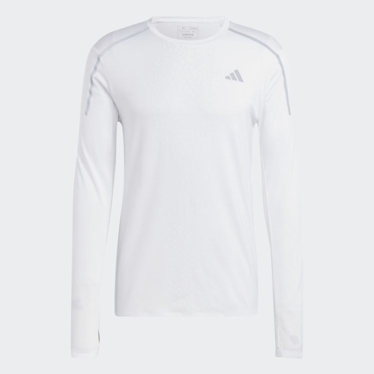 Top Rápido De Manga Longa Projetado Top De Manga Longa Adidas Branco