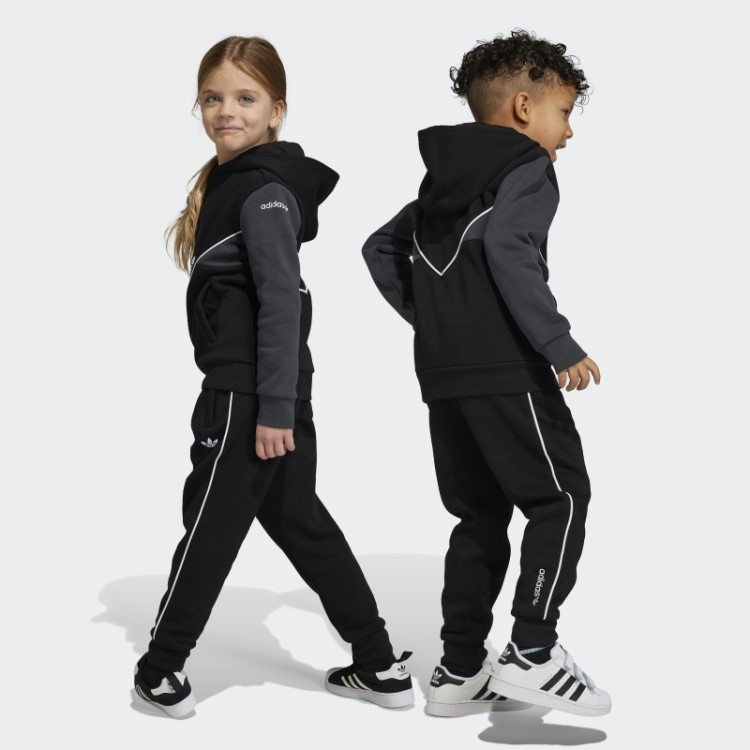 Conjunto De Moletom Adidas Adicolor Carbono