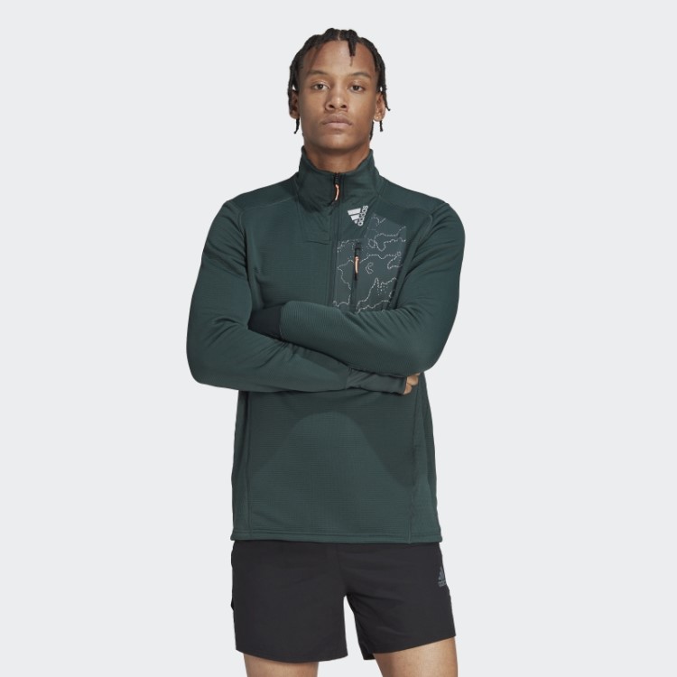 Moletom Adidas X-city 1/4 Zip Cold.rdy Verde