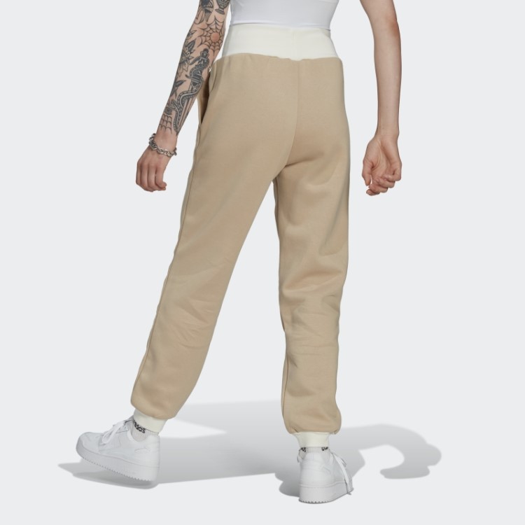 Jogger Com Punho Adidas Bege