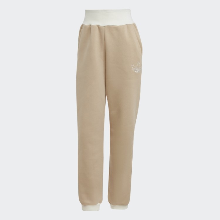 Jogger Com Punho Adidas Bege