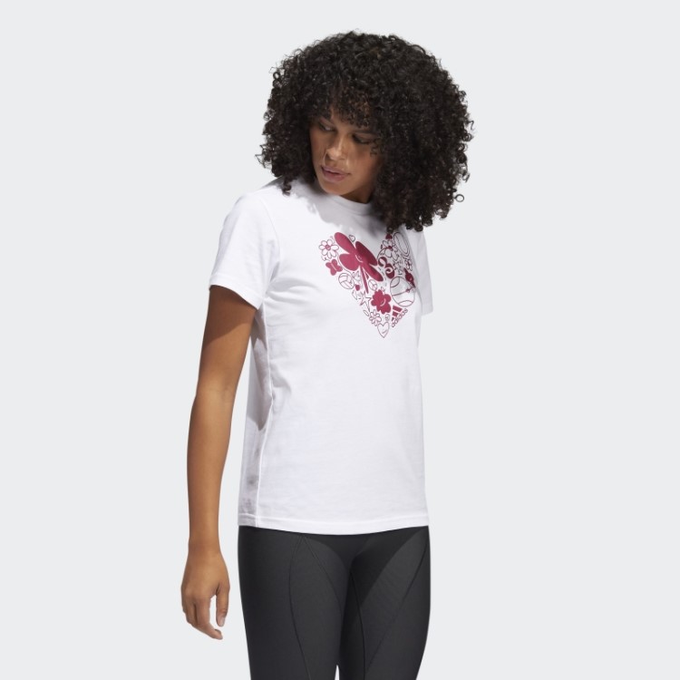 Camiseta Adidas Fun Sport Graphic Logo Branca
