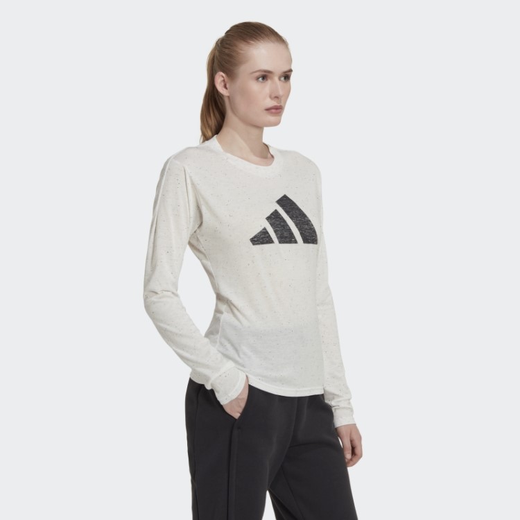 Future Icons Winners 3.0 Camiseta Manga Longa Adidas White Melange