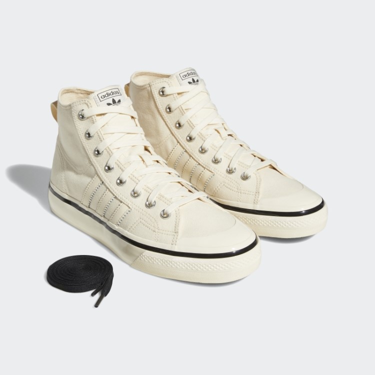 Tênis Nizza Hi Rf 74 Adidas Tom Ecru