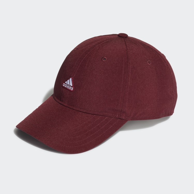 Boné Papai Vermelho De Náilon Enrugado Adidas