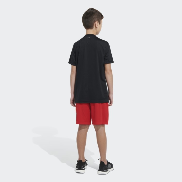 Shorts Essentials Com Logo Lateral Escarlate Adidas