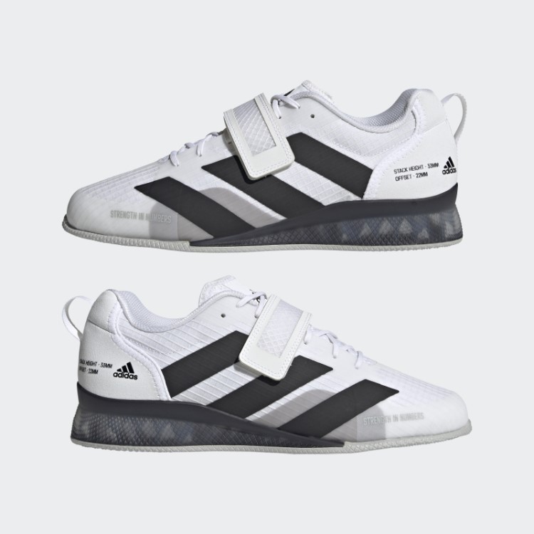 Adipower Levantamento De Peso 3 Sapatos Adidas Branco