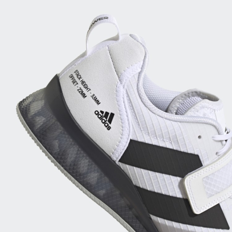 Adipower Levantamento De Peso 3 Sapatos Adidas Branco