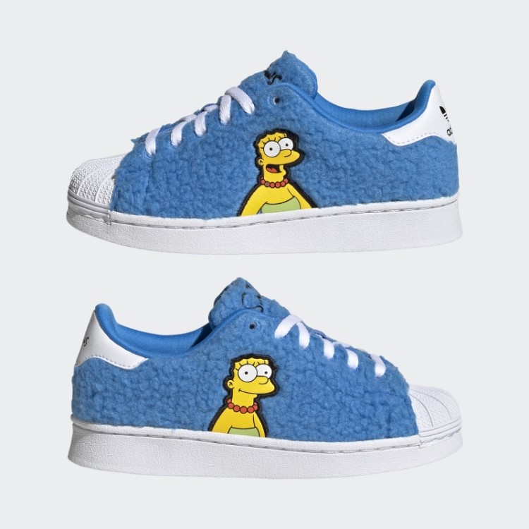 Tênis Adidas White The Simpsons Marge Superstar