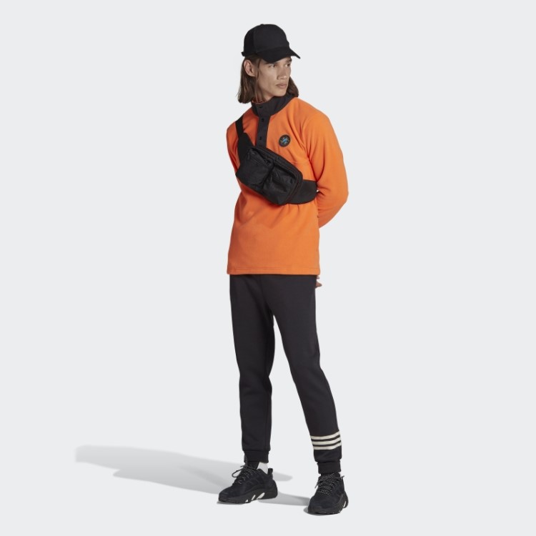 Jaqueta De Lã Polar Laranja Wander Hour Quarter Snap Adidas