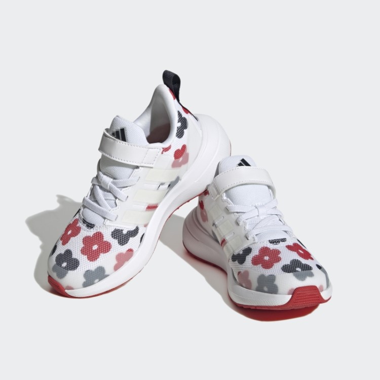 Adidas Fortarun 2.0 Cloudfoam Sapato De Renda Elástico Com Tira Superior Zero Metálico