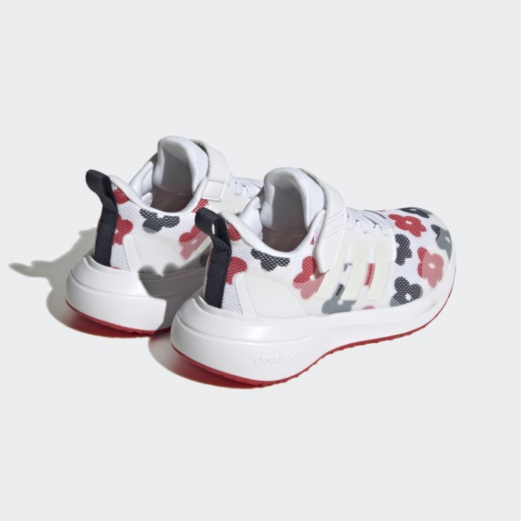 Adidas Fortarun 2.0 Cloudfoam Sapato De Renda Elástico Com Tira Superior Zero Metálico