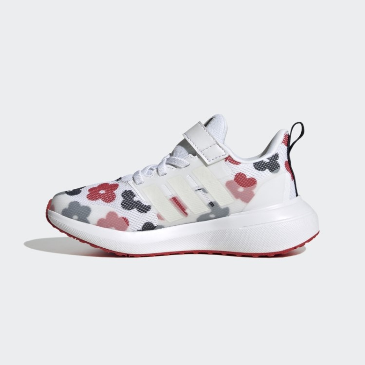 Adidas Fortarun 2.0 Cloudfoam Sapato De Renda Elástico Com Tira Superior Zero Metálico