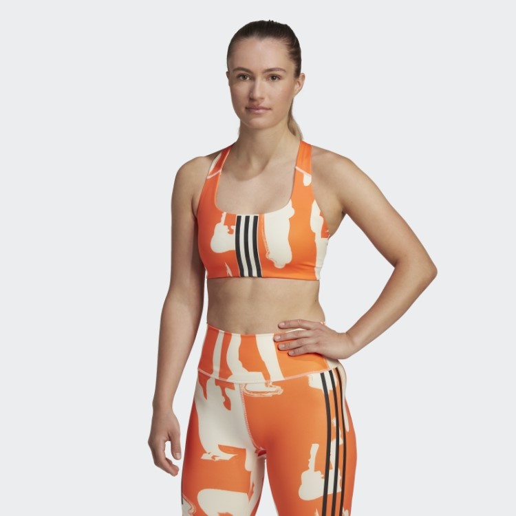 Sutiã De Treinamento De Suporte Médio Thebe Magugu Tom Ecru Adidas