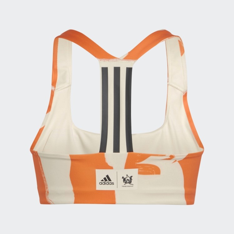 Sutiã De Treinamento De Suporte Médio Thebe Magugu Tom Ecru Adidas