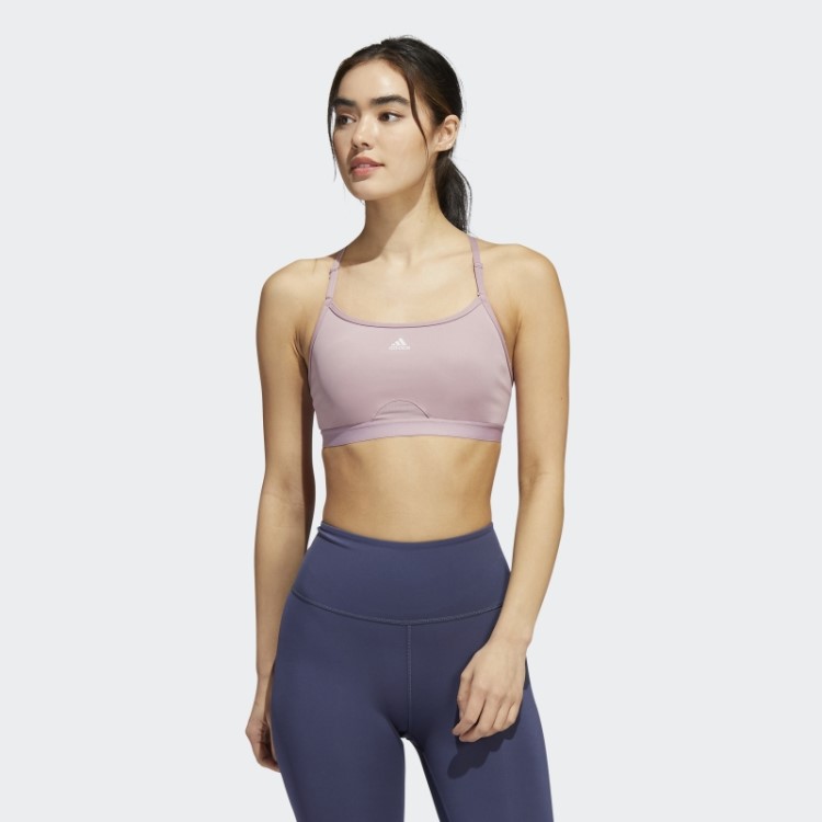 Sutiã Adidas Aeroreact Training Light-support Lilás