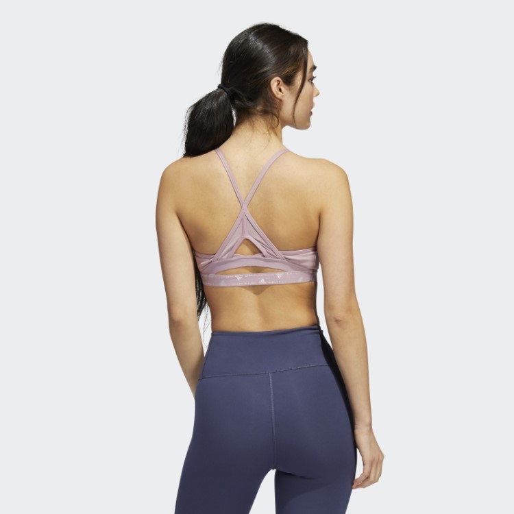 Sutiã Adidas Aeroreact Training Light-support Lilás