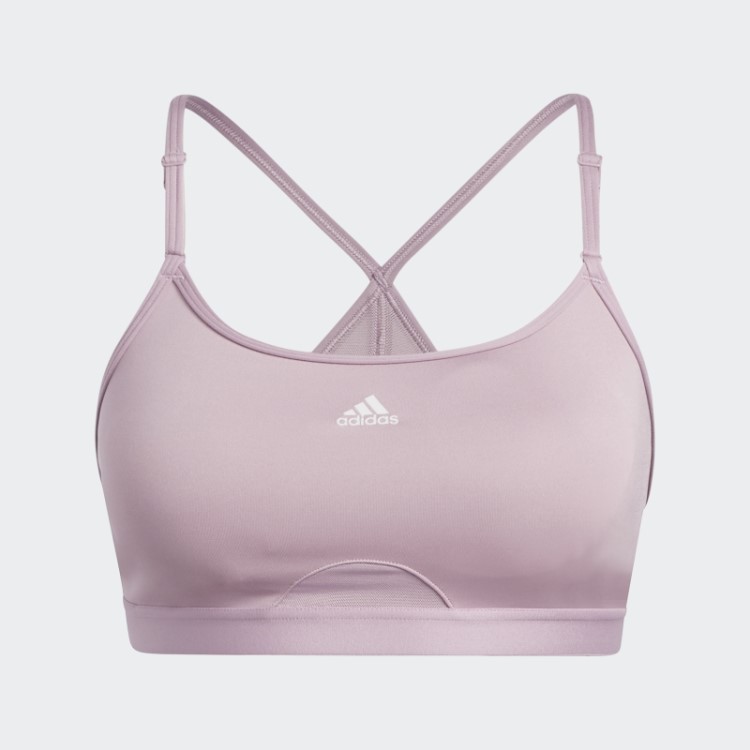 Sutiã Adidas Aeroreact Training Light-support Lilás