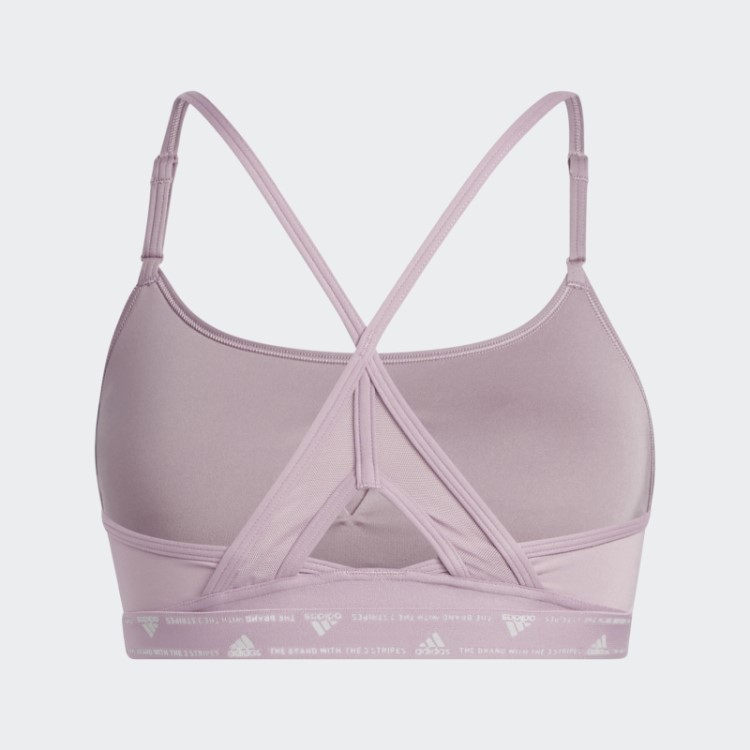 Sutiã Adidas Aeroreact Training Light-support Lilás