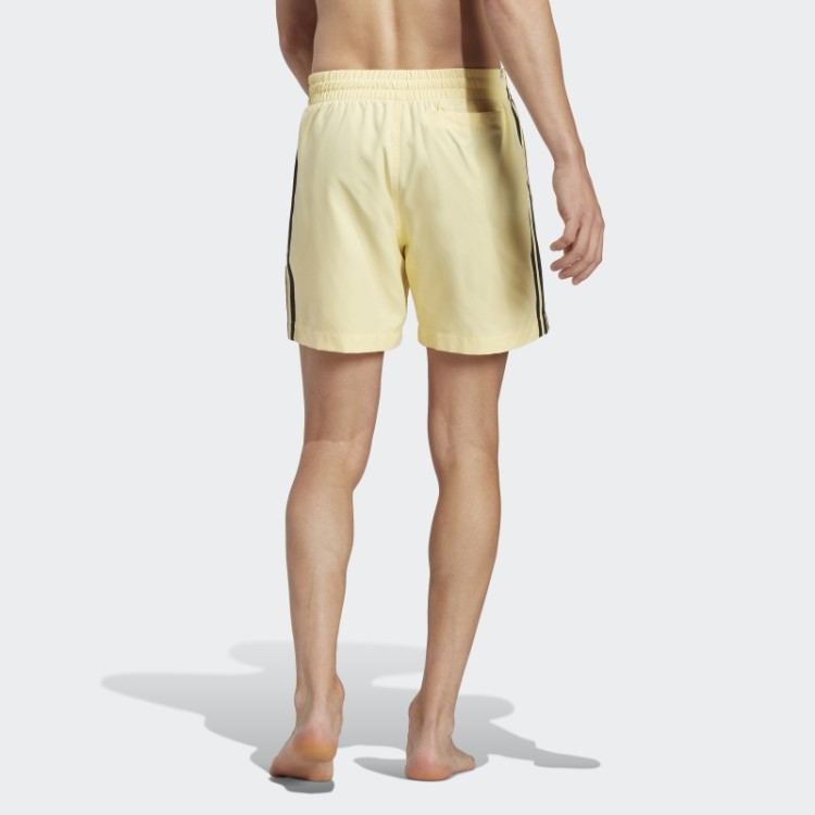 Short De Natação Com As Três Listras Amarelo Adidas Originals Adicolor