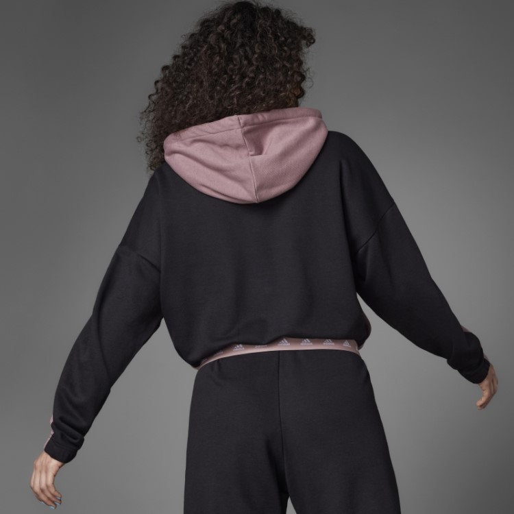 Moletom Adidas Hyperglam French Terry Roxo