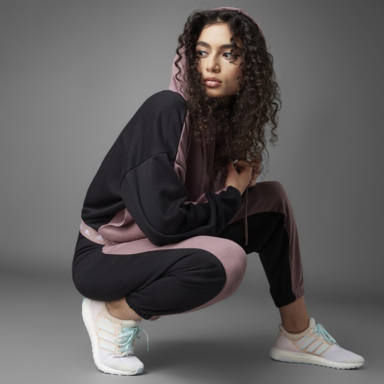 Moletom Adidas Hyperglam French Terry Roxo