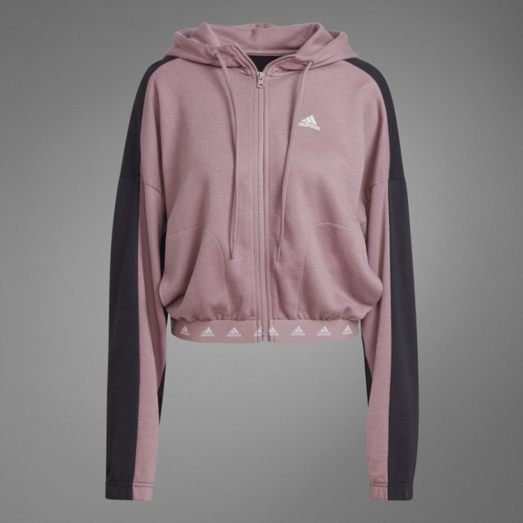 Moletom Adidas Hyperglam French Terry Roxo