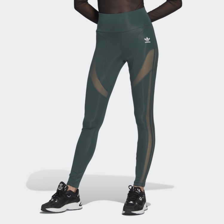 Legging Verde Mineral Adidas Adicolor Trefoil