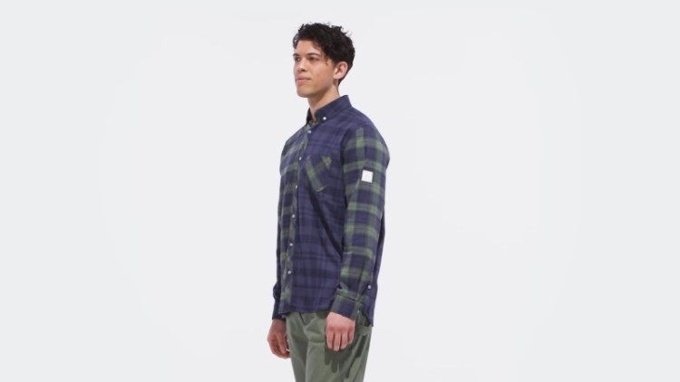 Adicross Camisa Flanela Manga Longa Adidas Trace Azul