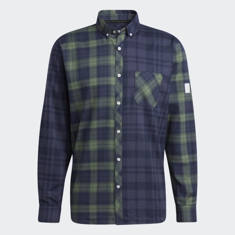 Adicross Camisa Flanela Manga Longa Adidas Trace Azul