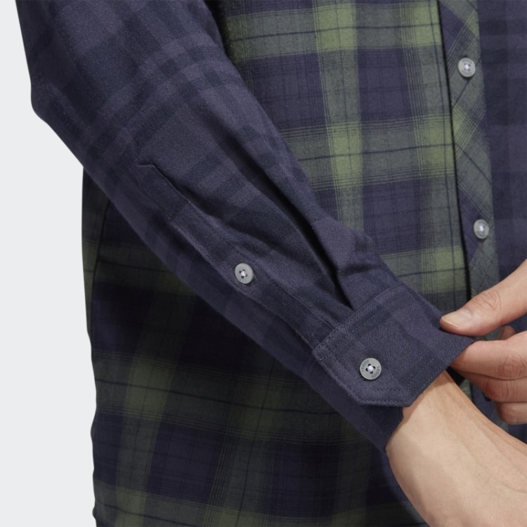 Adicross Camisa Flanela Manga Longa Adidas Trace Azul