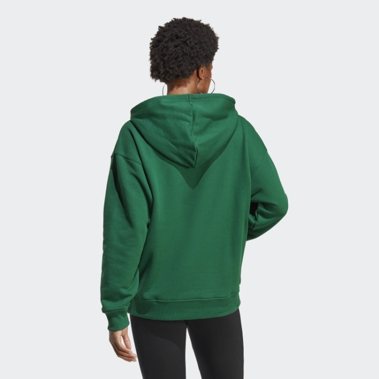 Moletom Verde Escuro Com Capuz Adidas